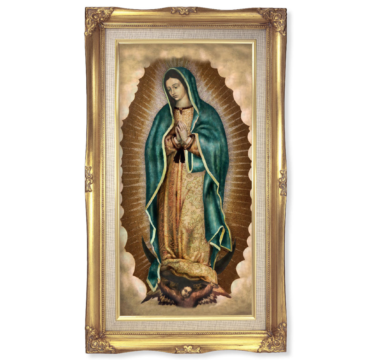Our Lady of Guadalupe Gold-Leaf Framed Art