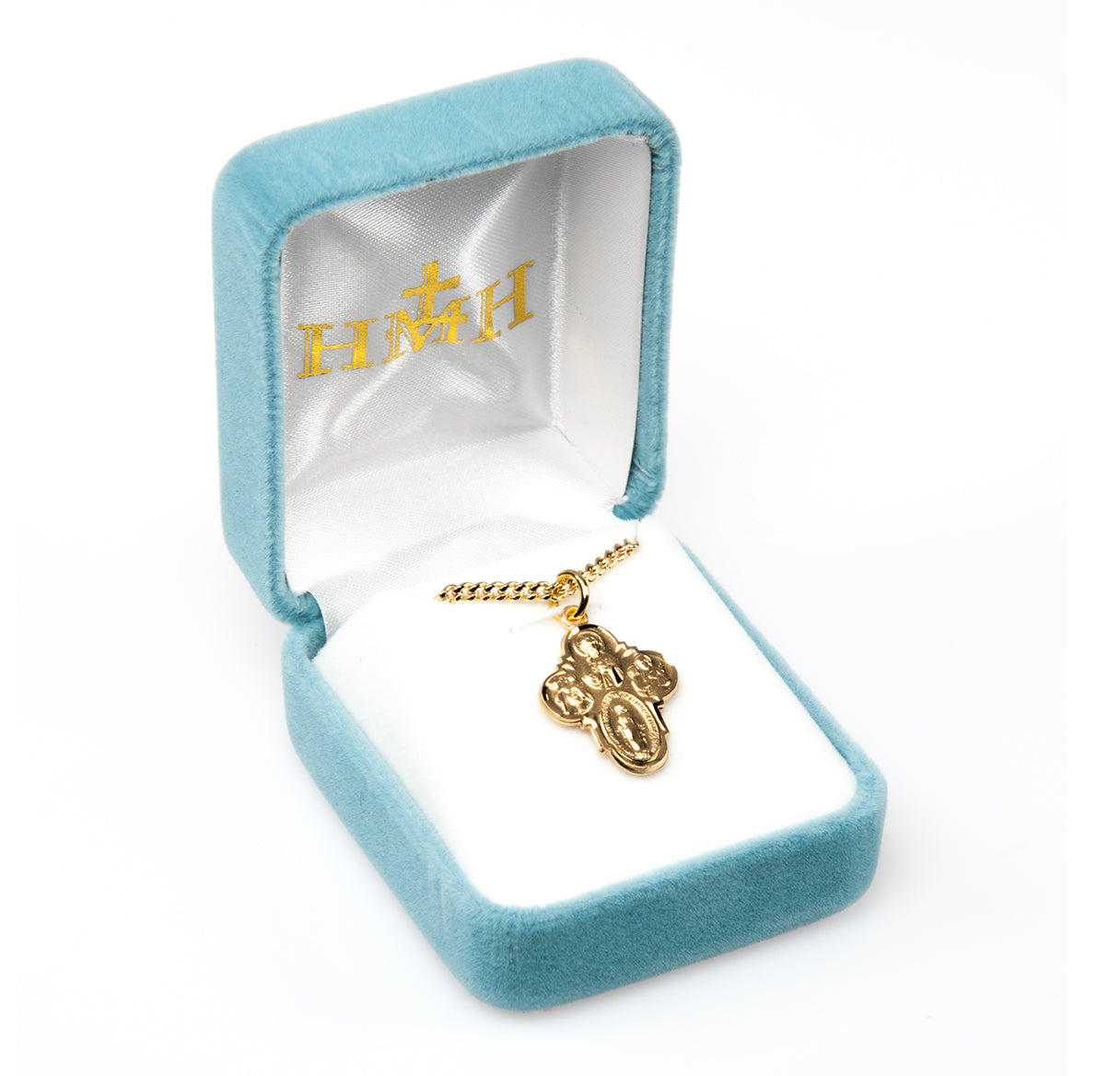 Gold Over Sterling Silver Four-Way Medal