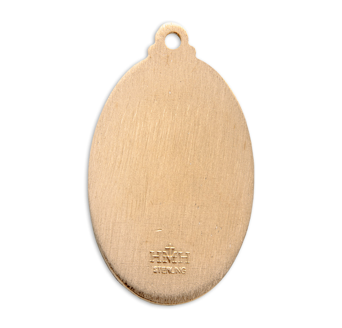 Saint Christopher Oval Gold Over Sterling Silver Medal
