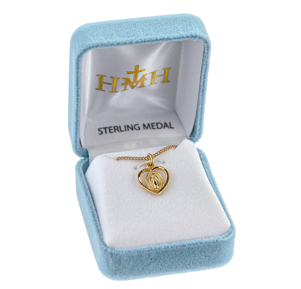 Gold Over Sterling Silver Miraculous Medal