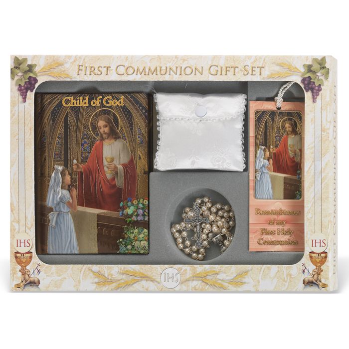 Girls Deluxe Child of God 6pc Communion Set