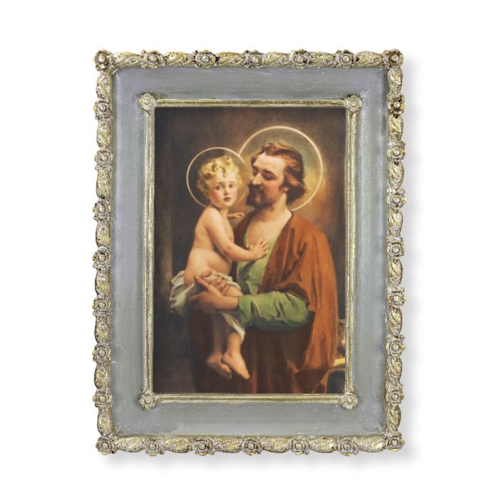 St Joseph and Christ Child Framed Print