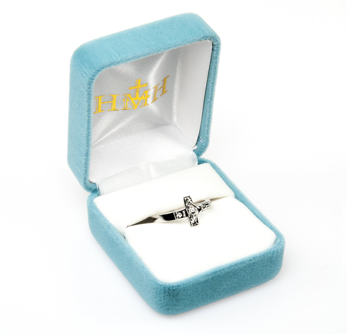 Sterling Silver Crucifix Ring Size 12