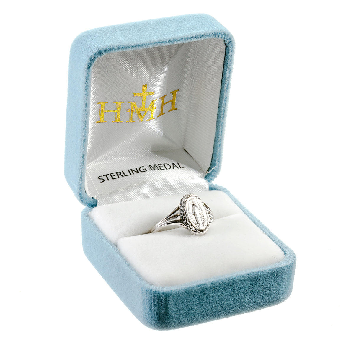 Miraculous Medal Sterling Silver Ring Size 5