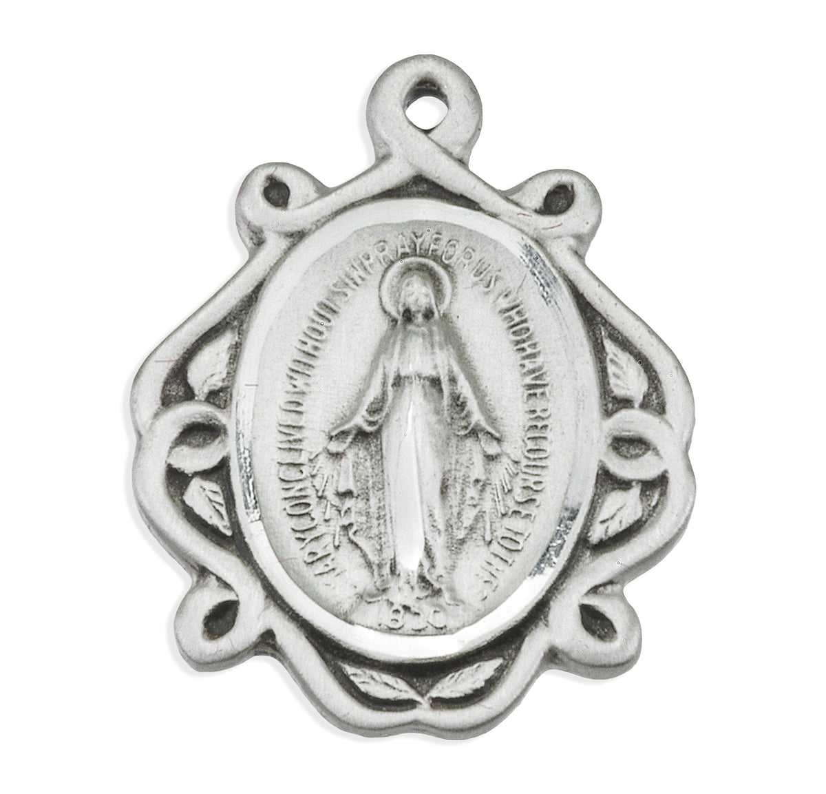Sterling Silver Miraculous Medal Celtic Knot