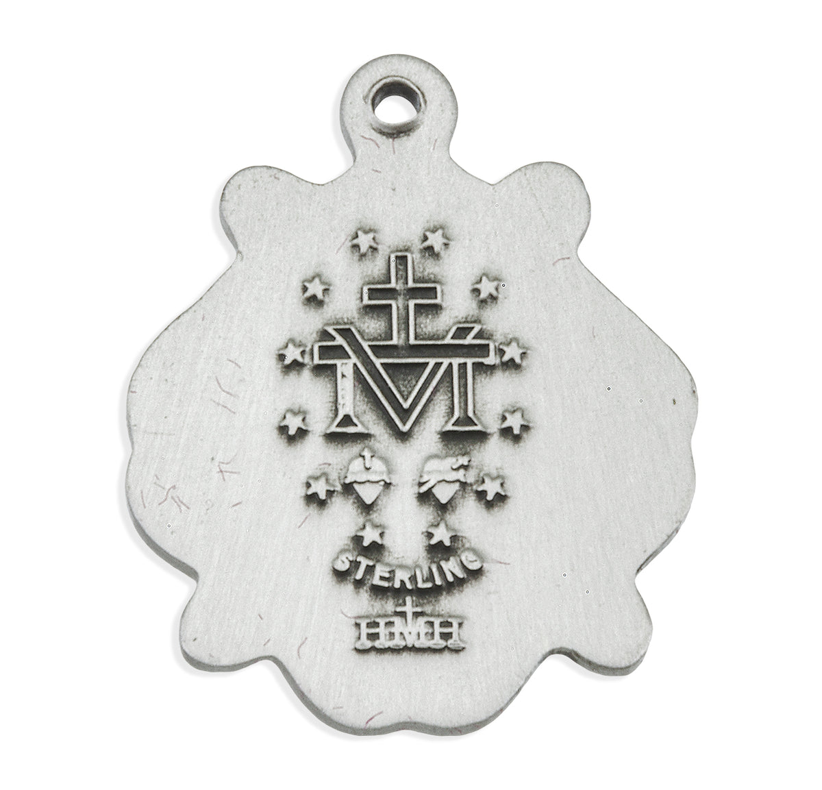 Sterling Silver Miraculous Medal Celtic Knot