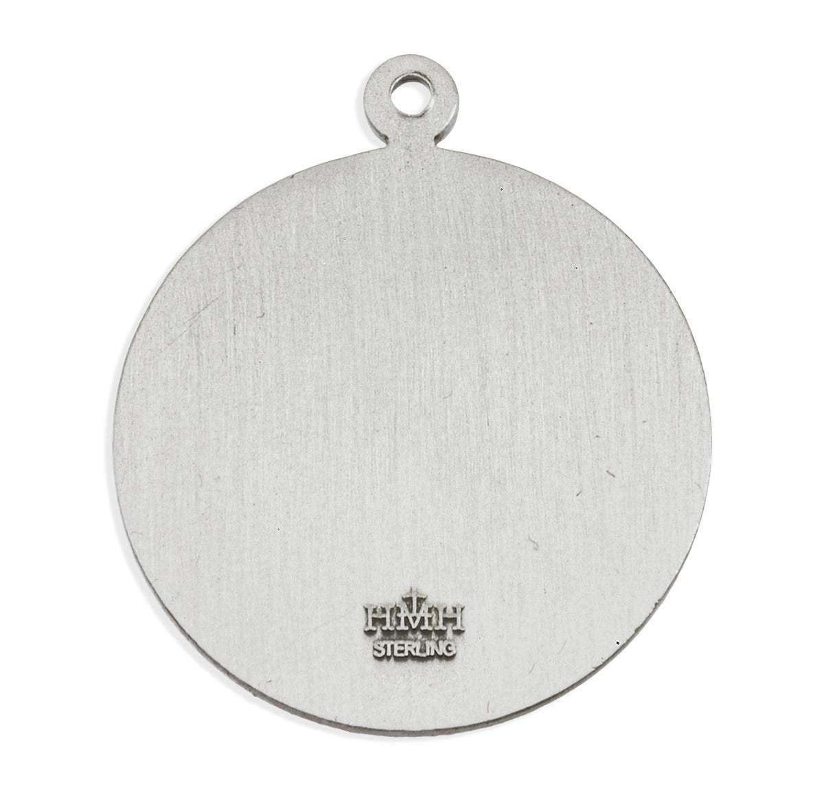 Sterling Silver St. Christopher Pendant with Border