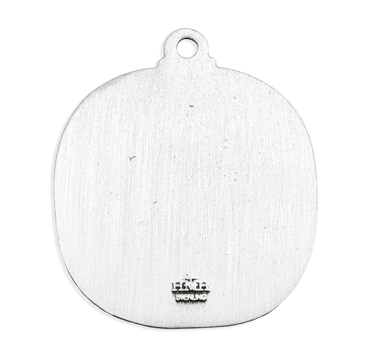 Saint Christopher Rounded Edge Sterling Silver Medal
