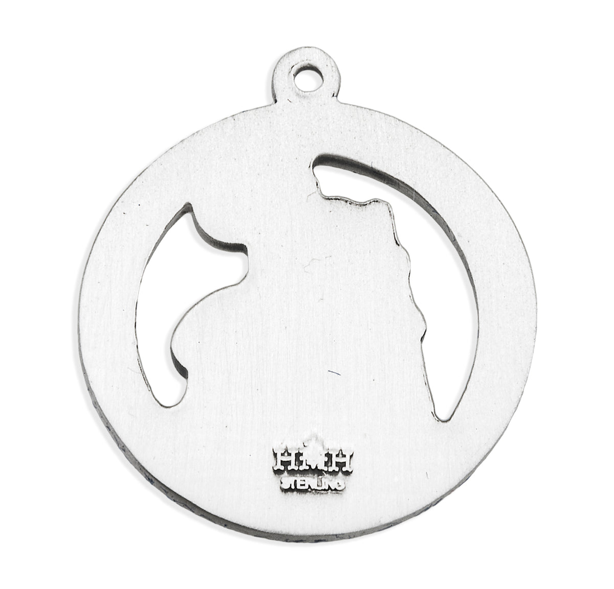Saint Christopher Round Sterling Silver Medal