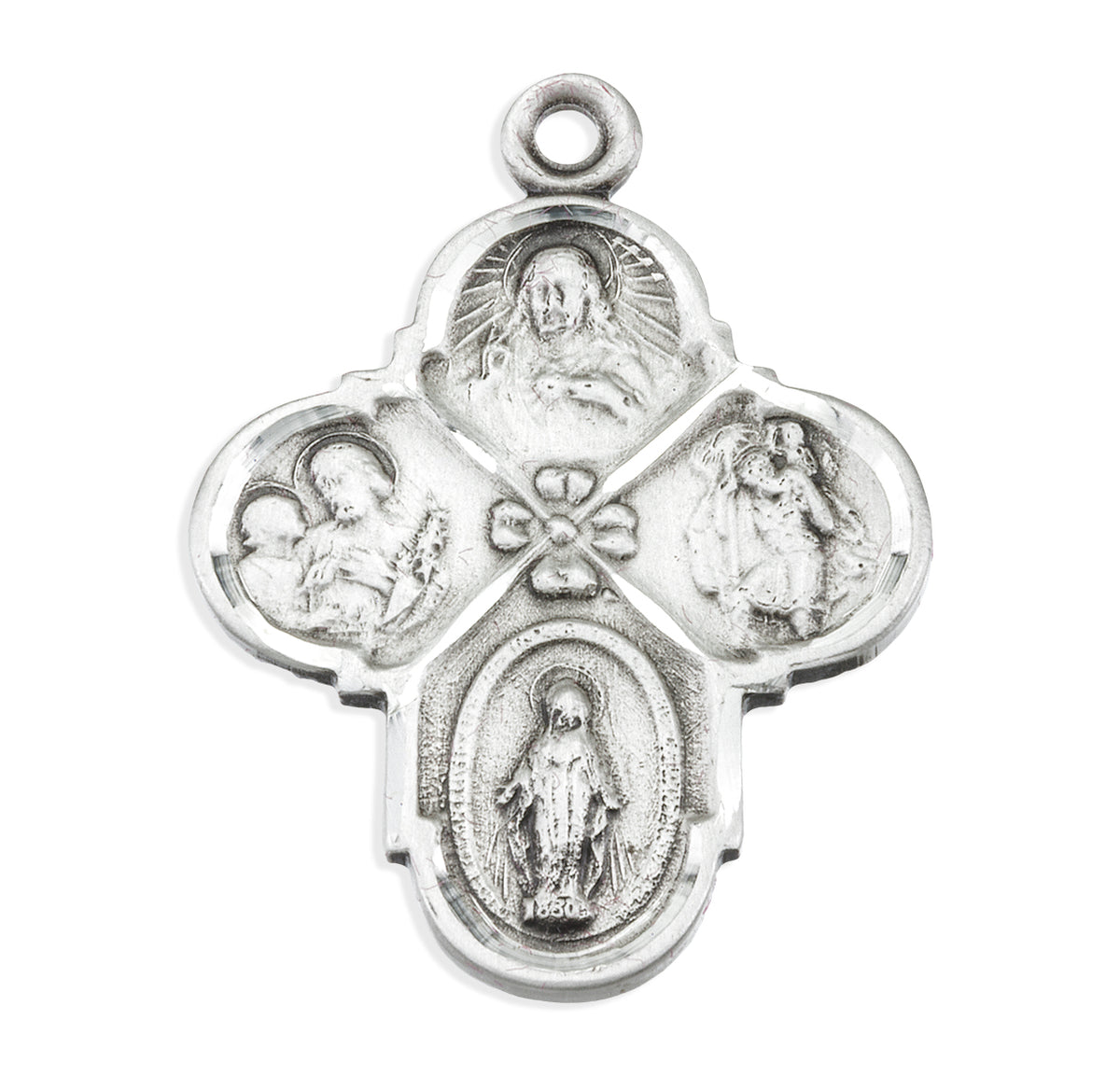 Sterling Silver 4-Way Medal