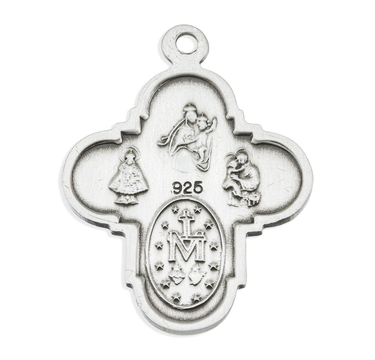 Sterling Silver 4-Way Medal