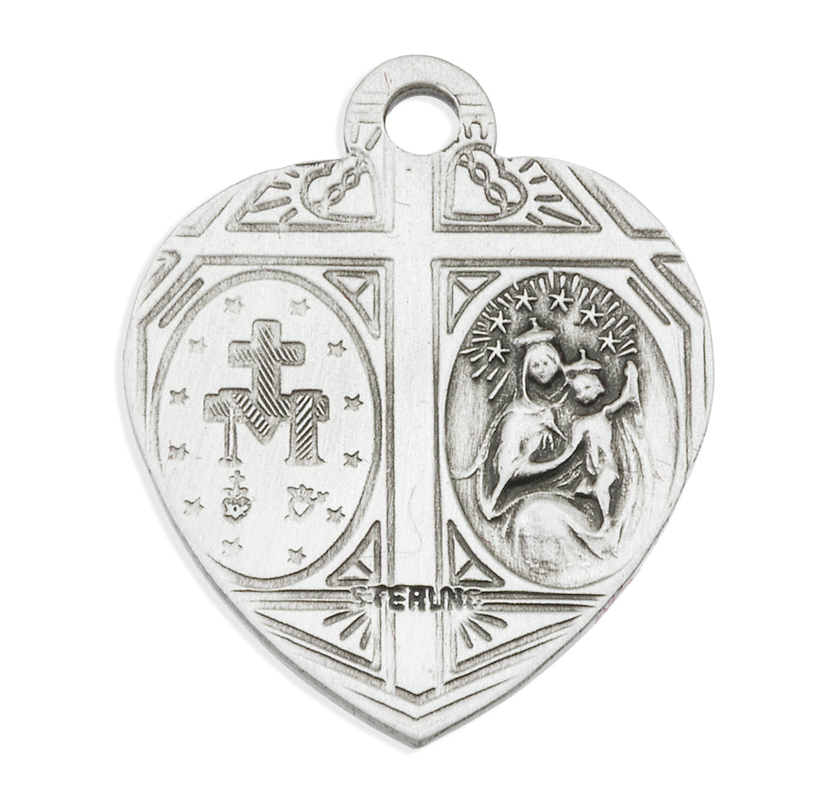 Sterling Silver Miraculous Scapular Medal