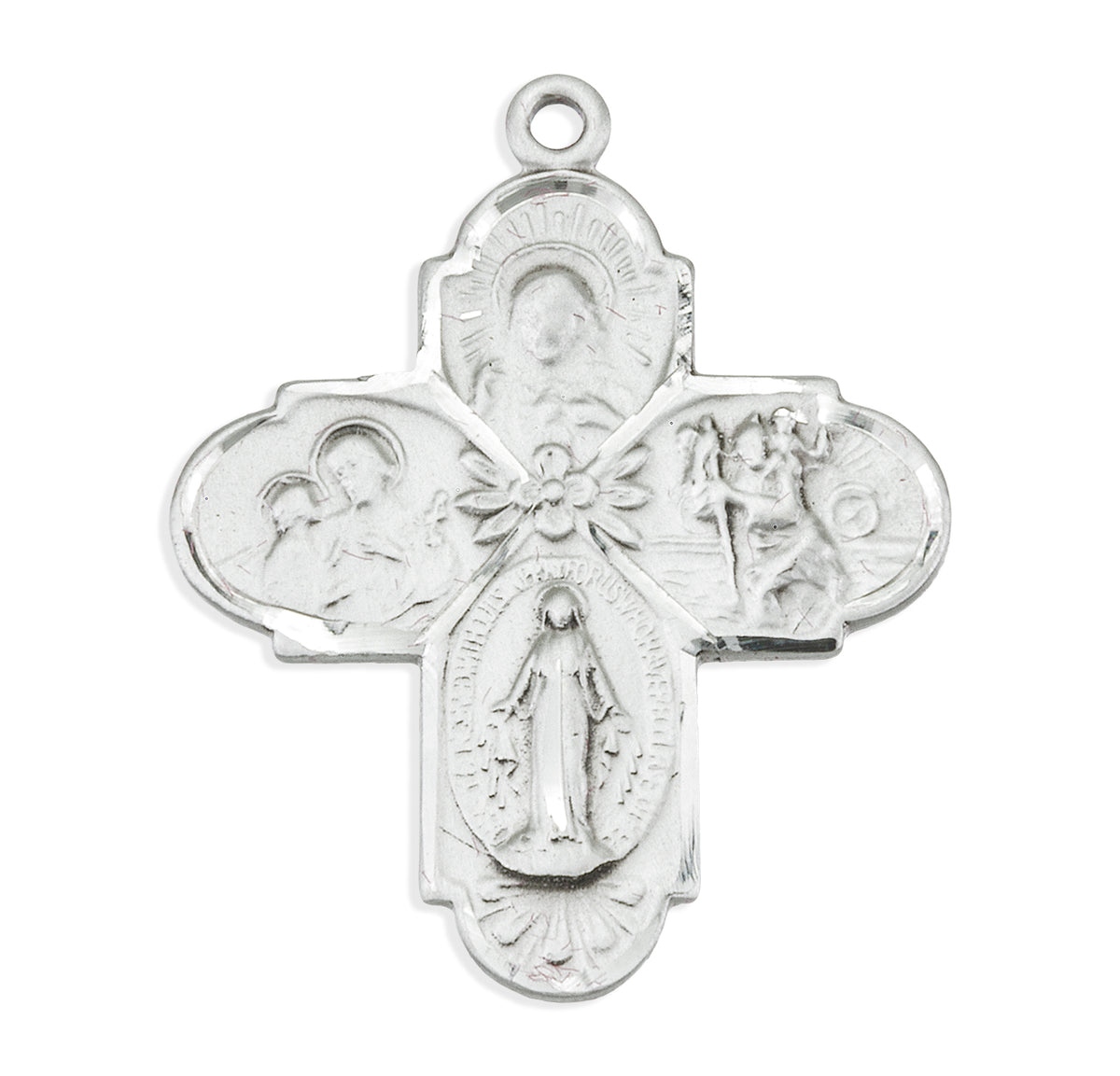 Sterling Silver 4-Way Medal