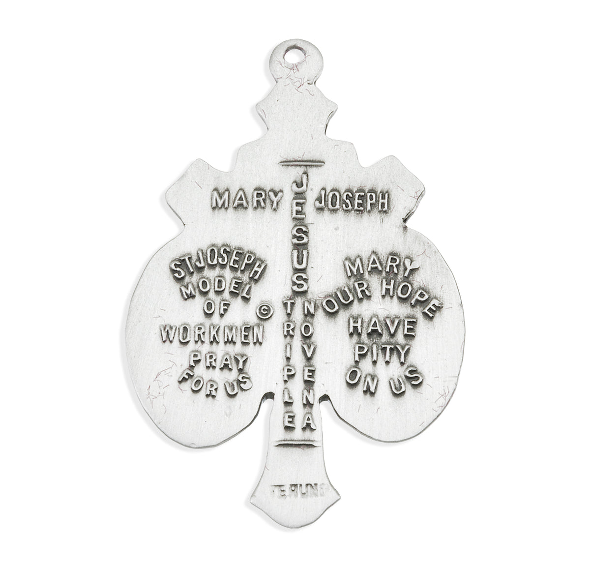 Sterling Silver Jesus-Mary-Joseph Medal