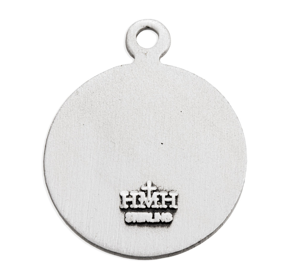 Guardian Angel Round Sterling Silver Medal