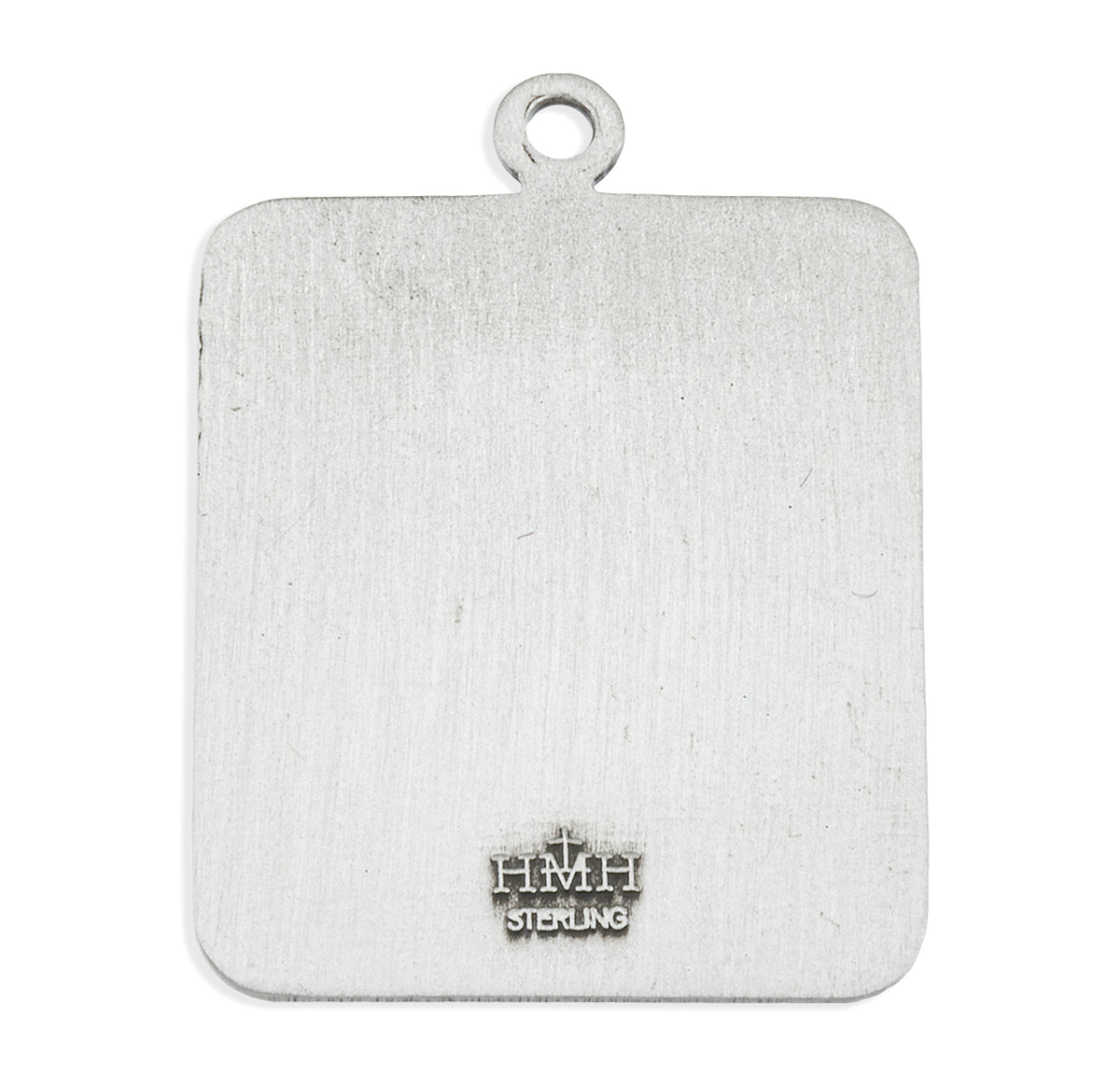 Saint Michael Square Sterling Silver Medal