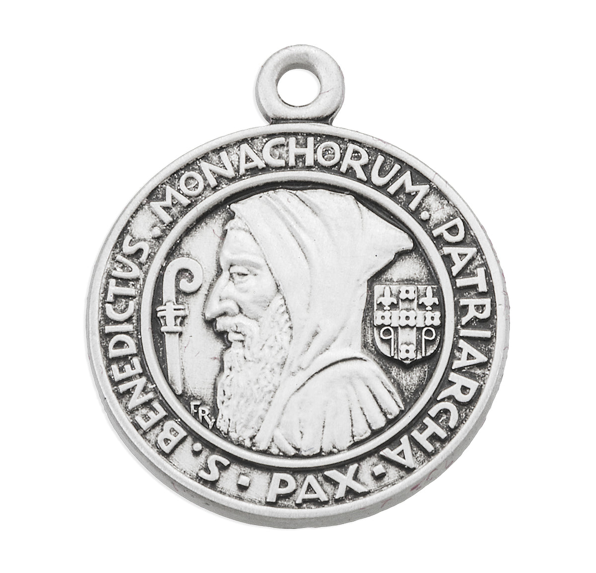 Saint Benedict Round Jubilee Sterling Silver Medal