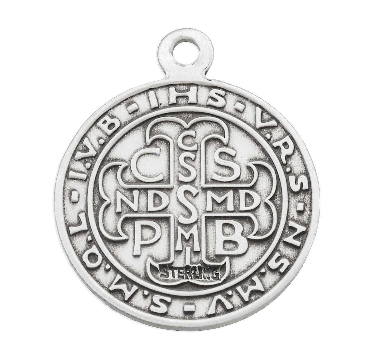 Saint Benedict Round Jubilee Sterling Silver Medal