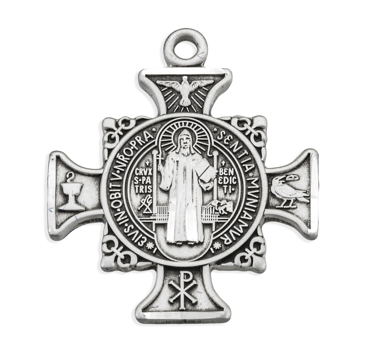 Sterling Silver Maltese Benedictine Medal