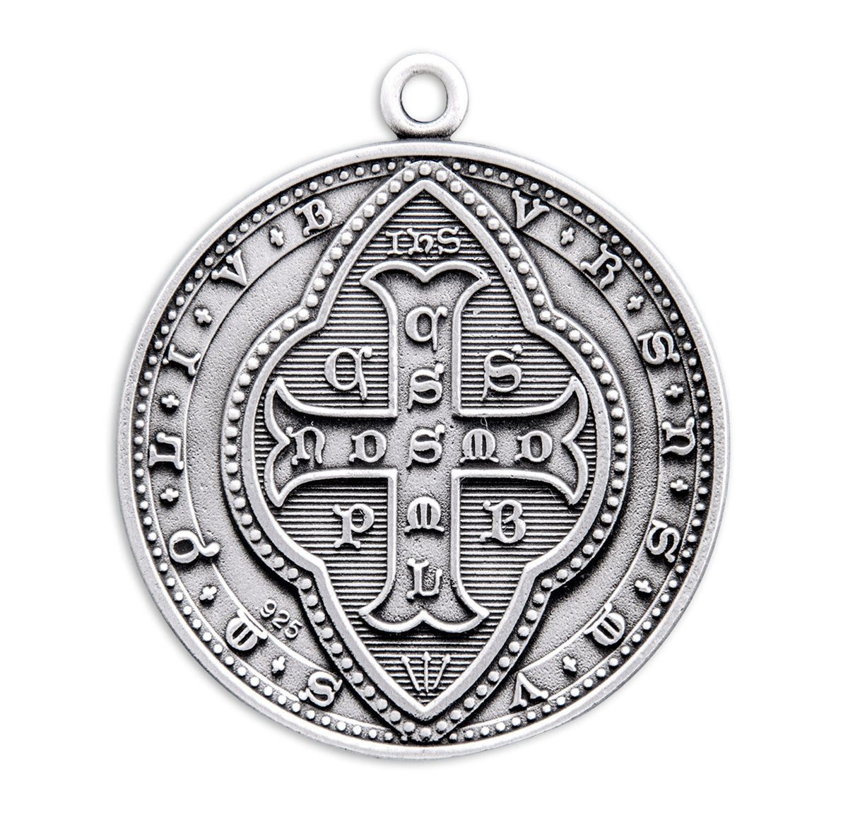 Saint Benedict Round Jubilee Sterling Silver Medal