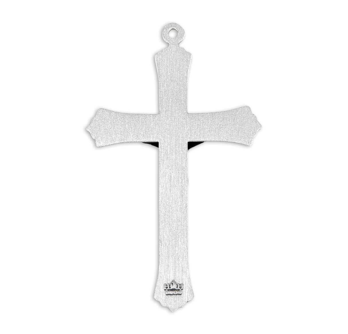 Sterling Silver Flower Tipped Crucifix