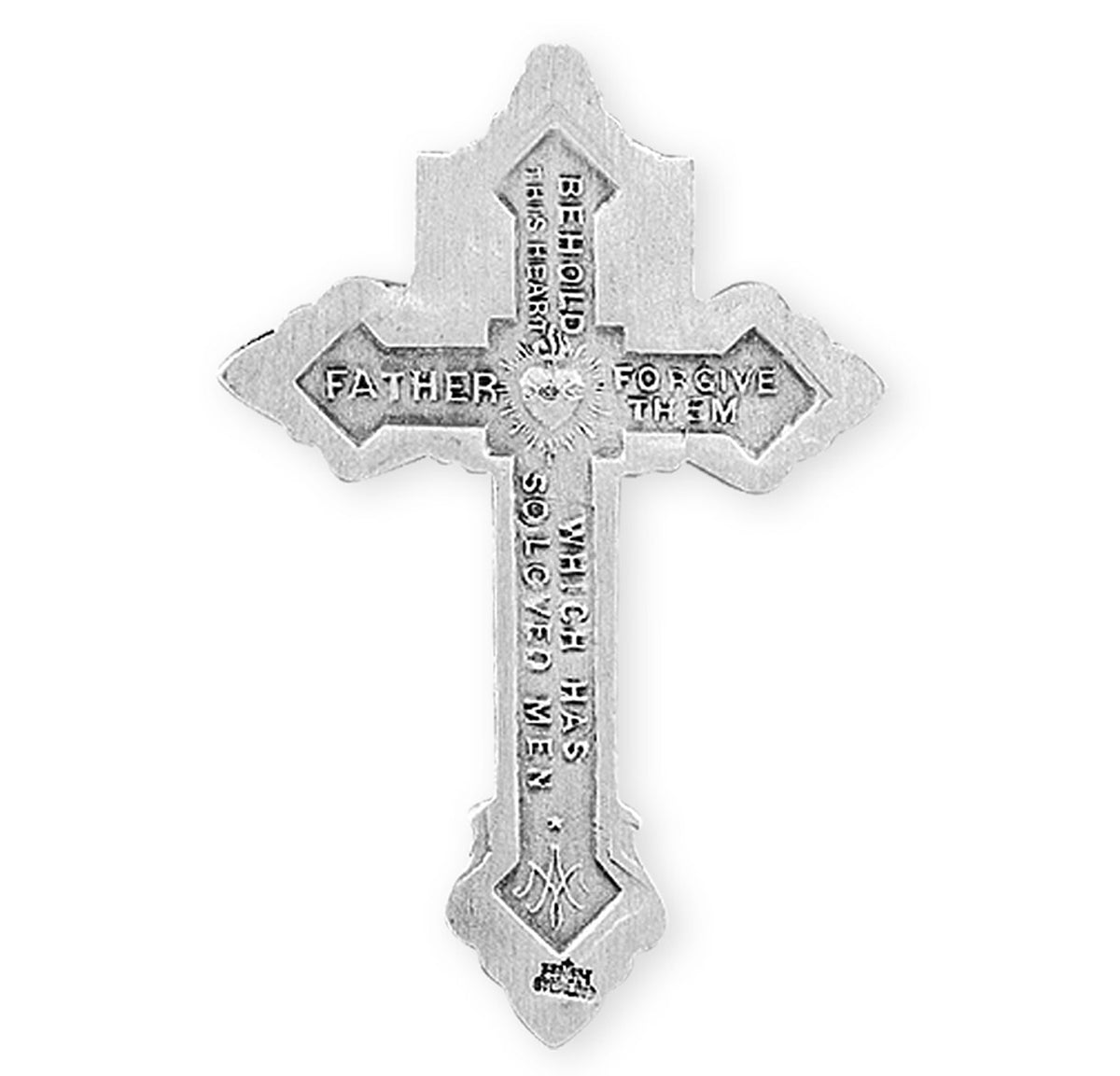 Sterling Silver Large Pardon Crucifix 24" Chainand Boxed