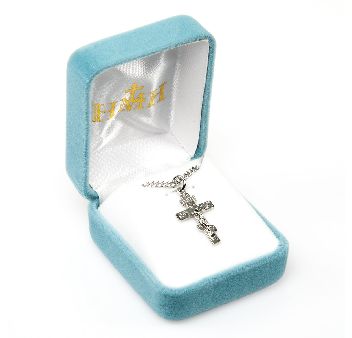 Byzantine Sterling Silver Crucifix