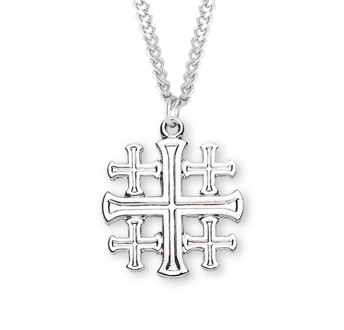 Sterling Silver Jerusalem Cross