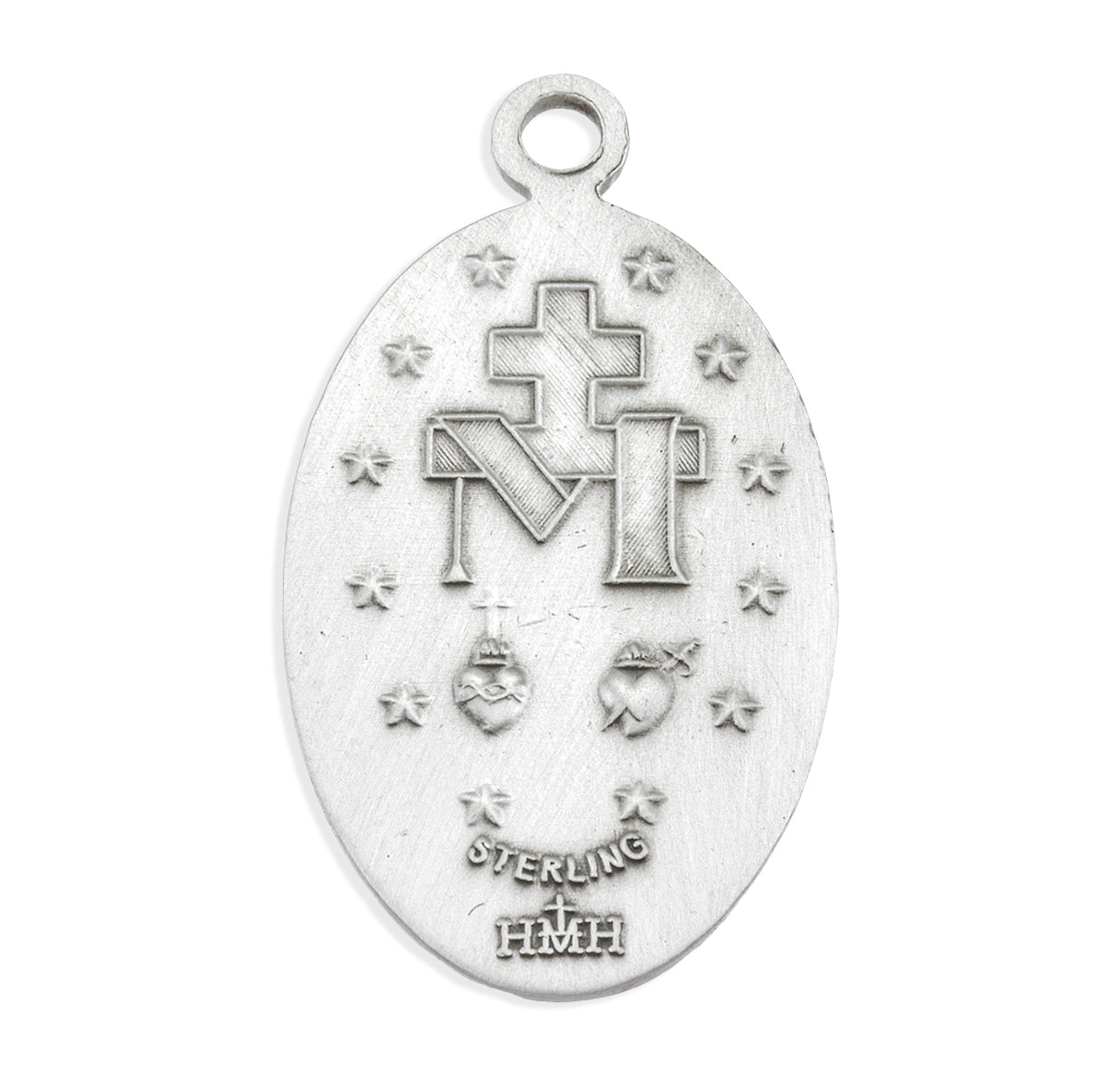 Sterling Silver Oval Miraculous Medal
