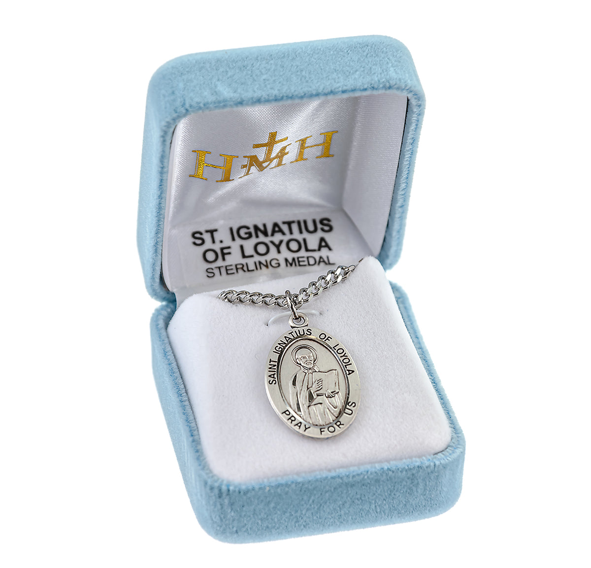 Patron Saint Jerome Oval Sterling Silver Medal