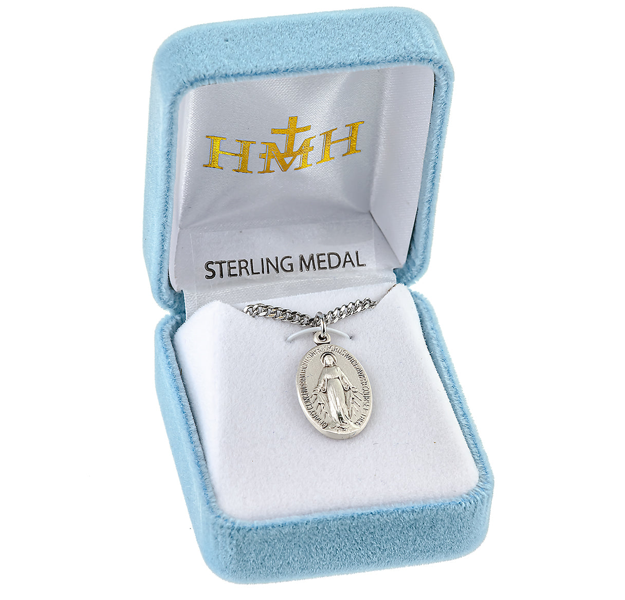 Sterling Silver Oval Miraculous Medal