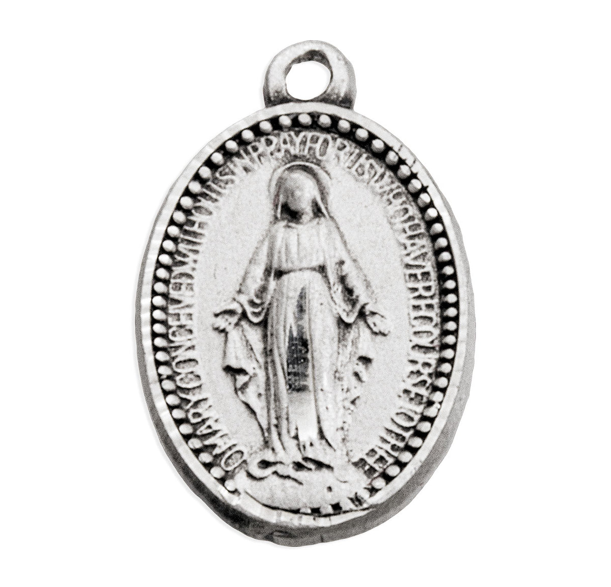 Sterling Silver Oval Miraculous Medal