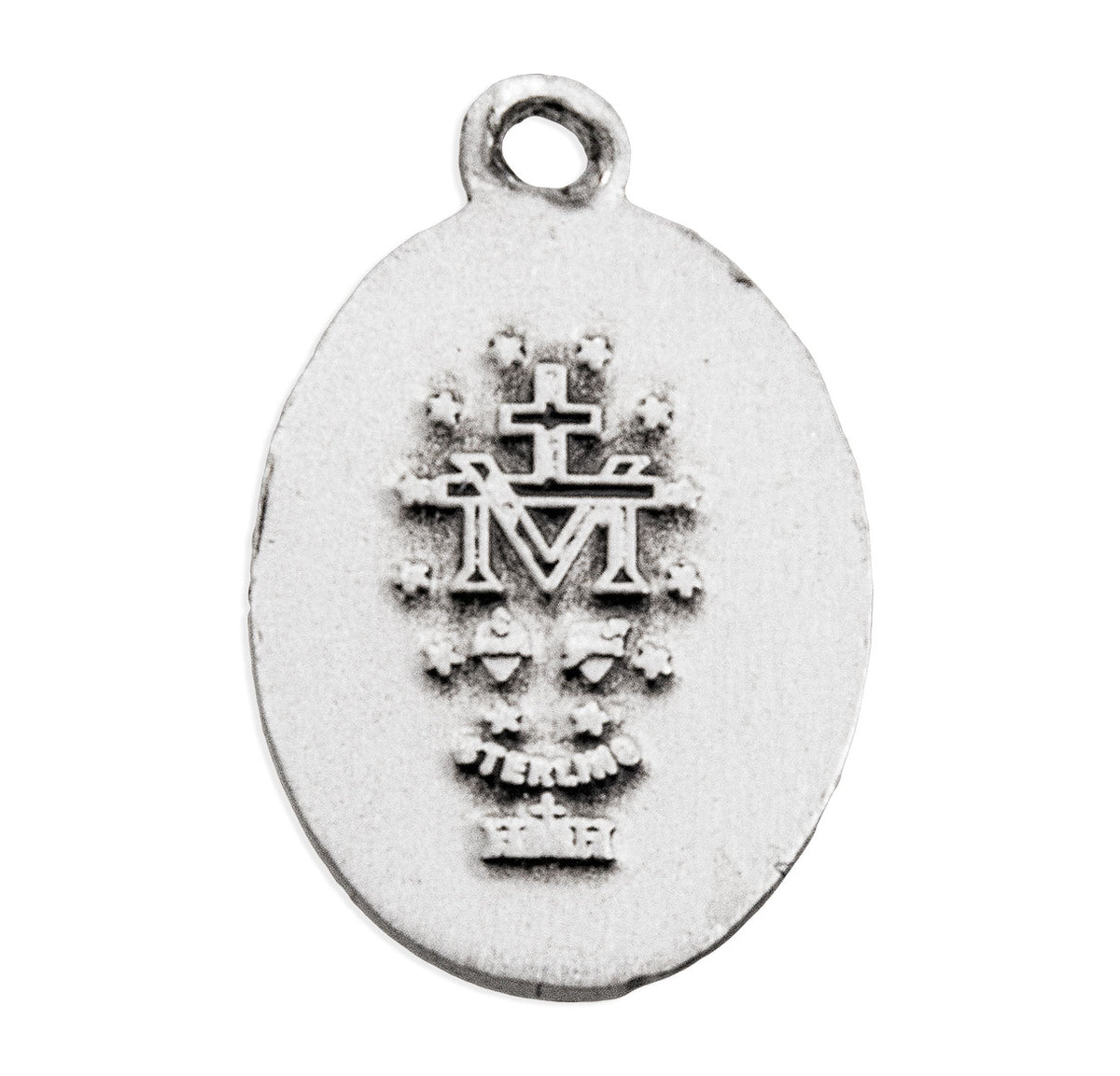 Sterling Silver Oval Miraculous Medal
