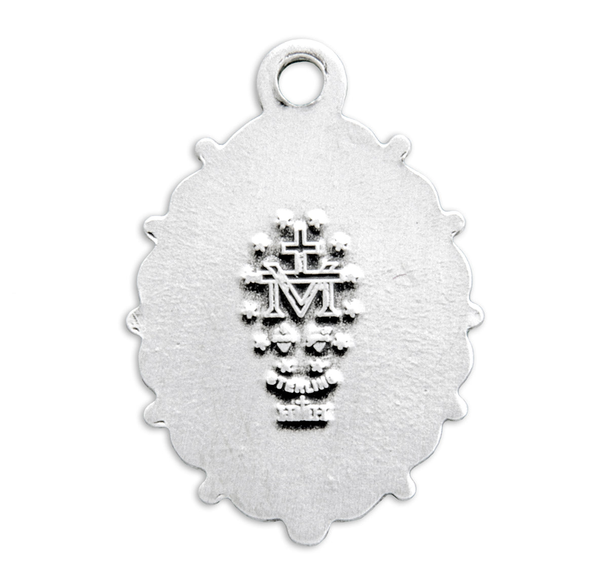 Sterling Silver Oval Miraculous Medal