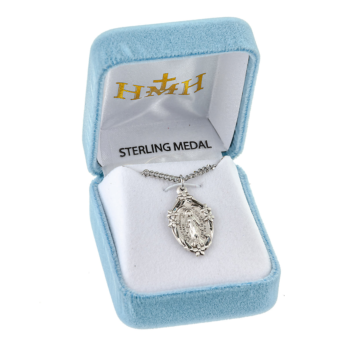 Sterling Silver Ornate Miraculous Medal