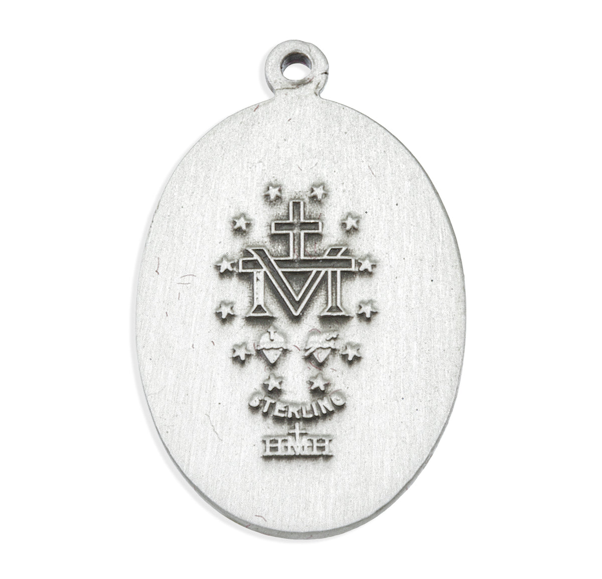 Sterling Silver Oval Miraculous Medal