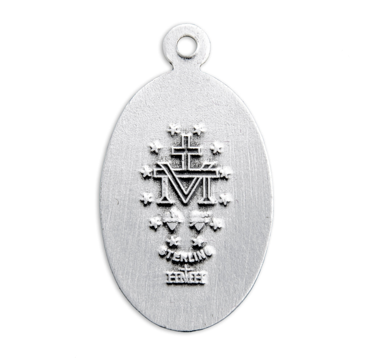 Sterling Silver Oval Miraculous Medal