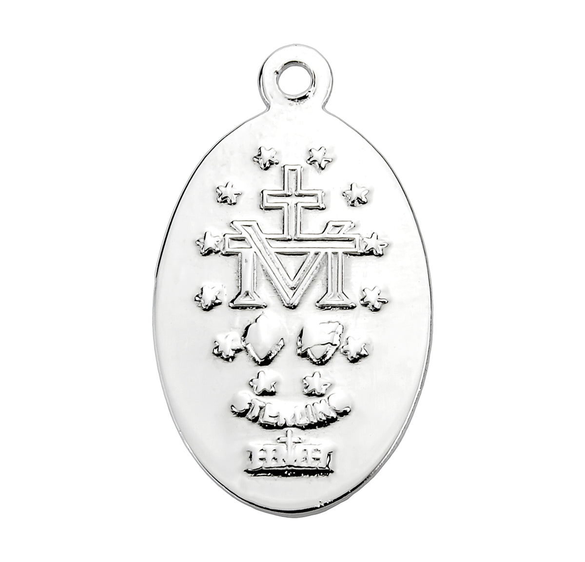 Sterling Silver Oval Miraculous Medal