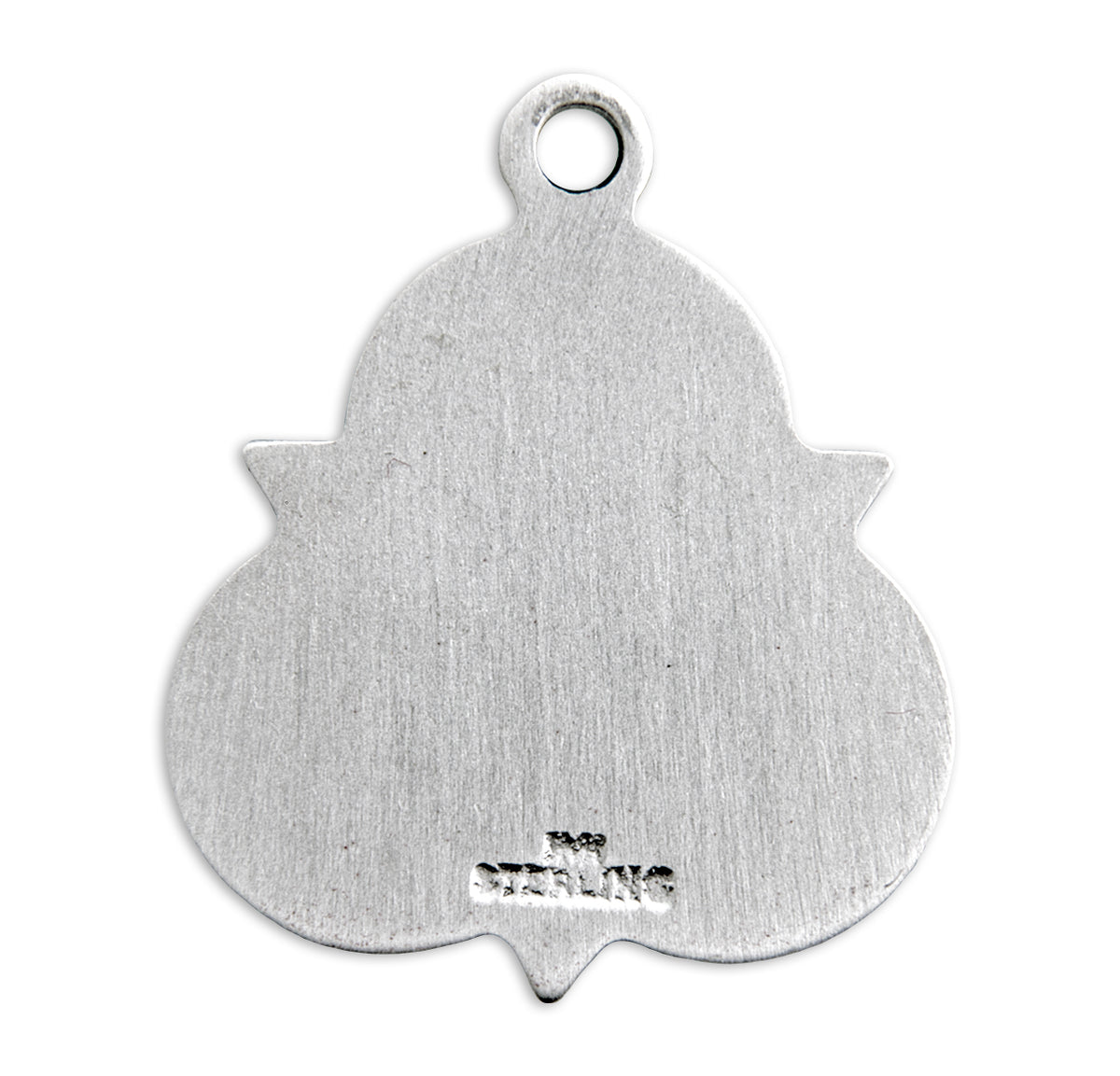 Saint Jude Thaddeus Sterling Silver Trinity Symbol Medal