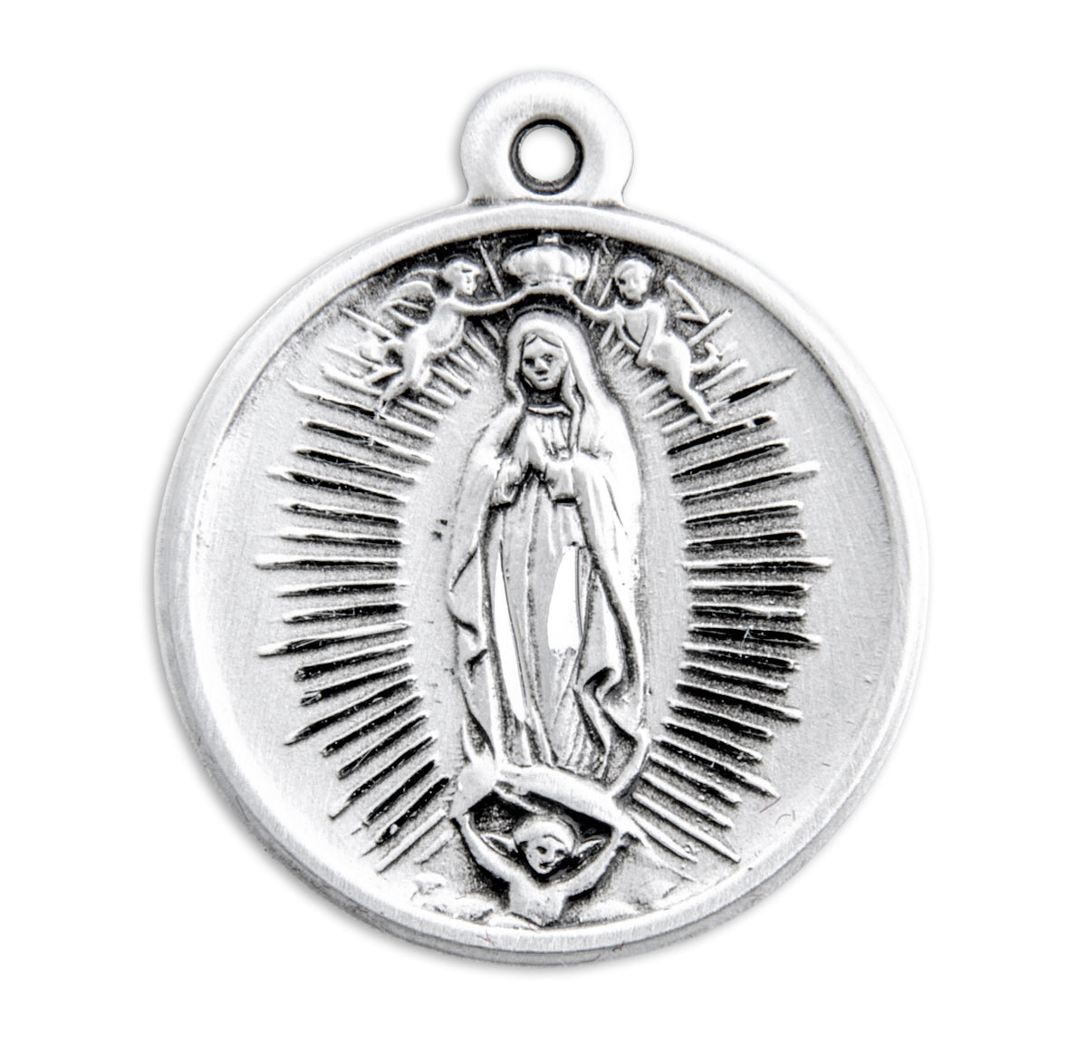 Our Lady of Guadalupe Round Sterling Silver Medal