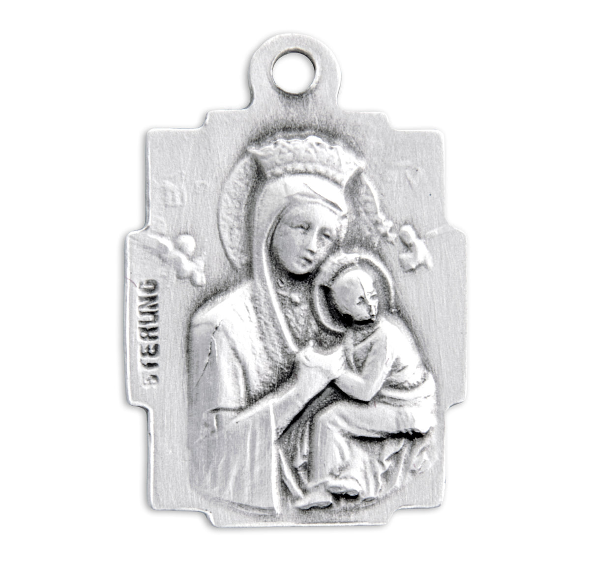 Saint Gerard Square Sterling Silver Medal
