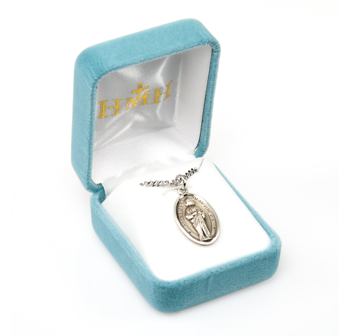 Saint Jude Oval Sterling Silver Medal
