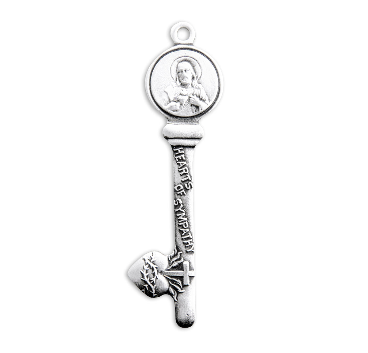 Hearts of Sympathy Sterling Silver Key