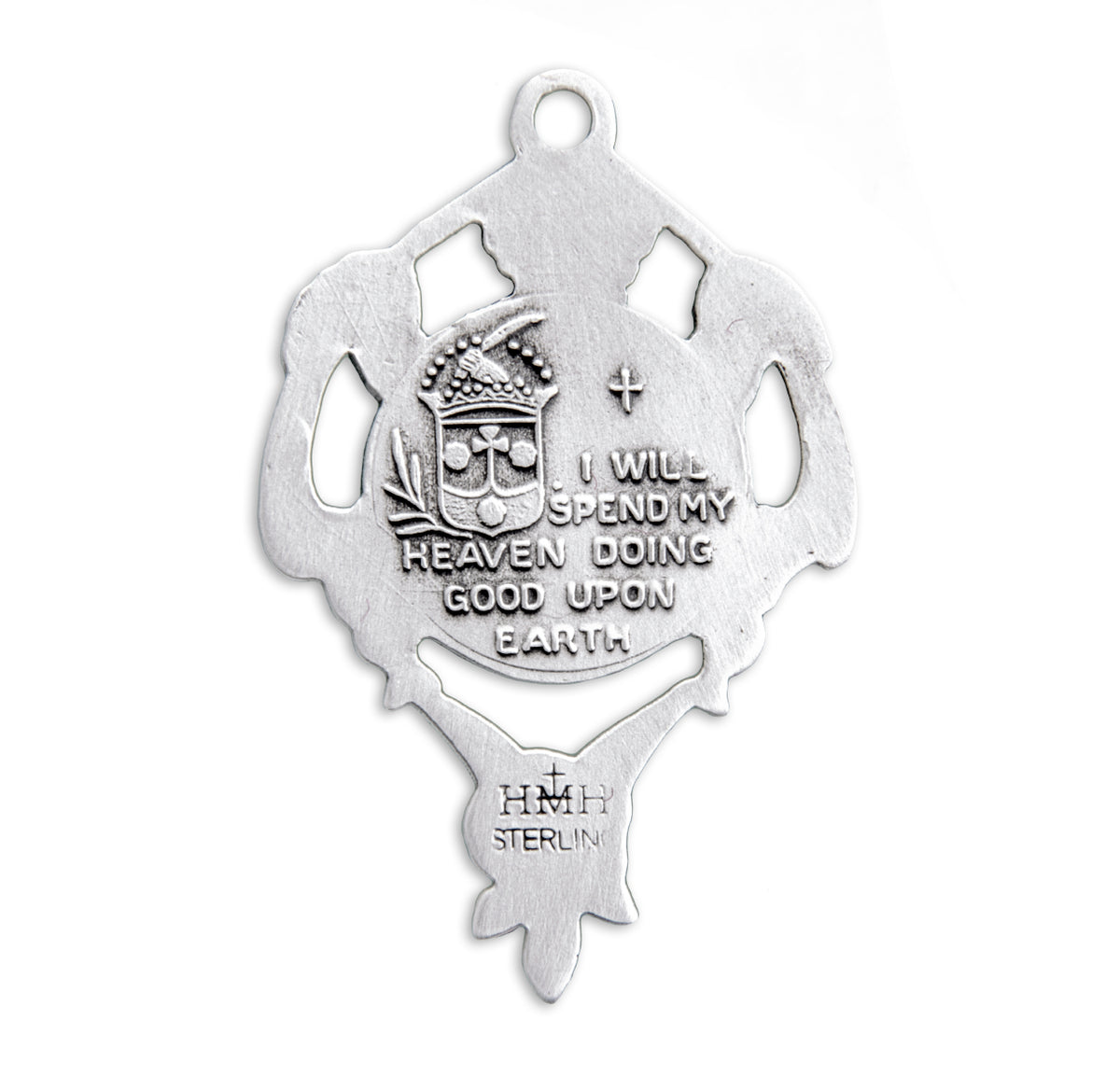 Saint Therese Round Sterling Silver Medal