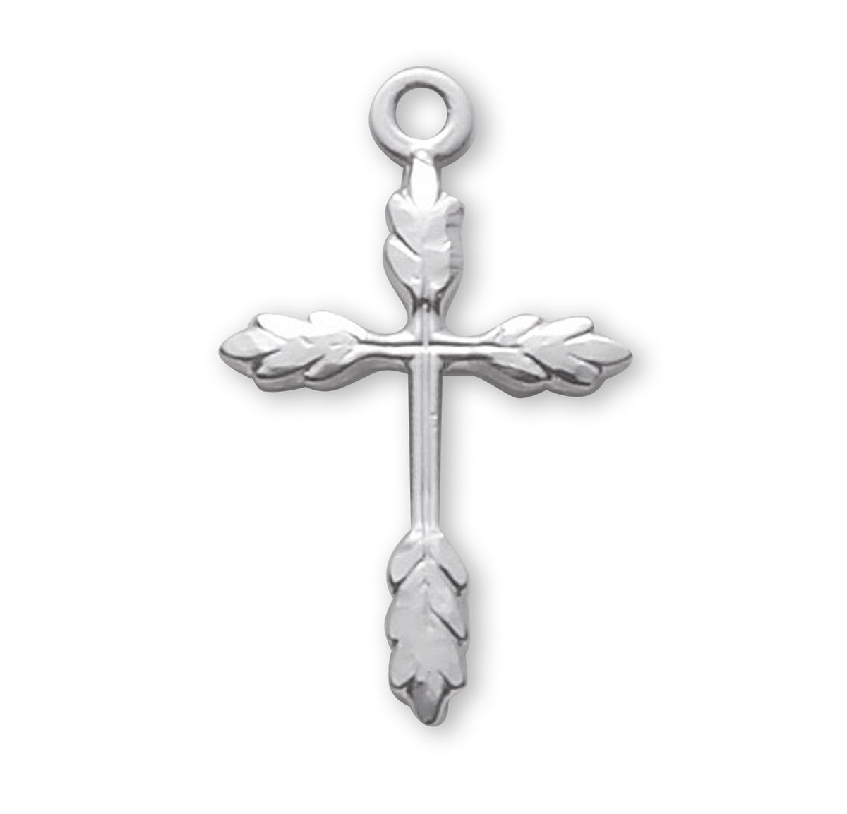 Sterling Silver Wheat Cross