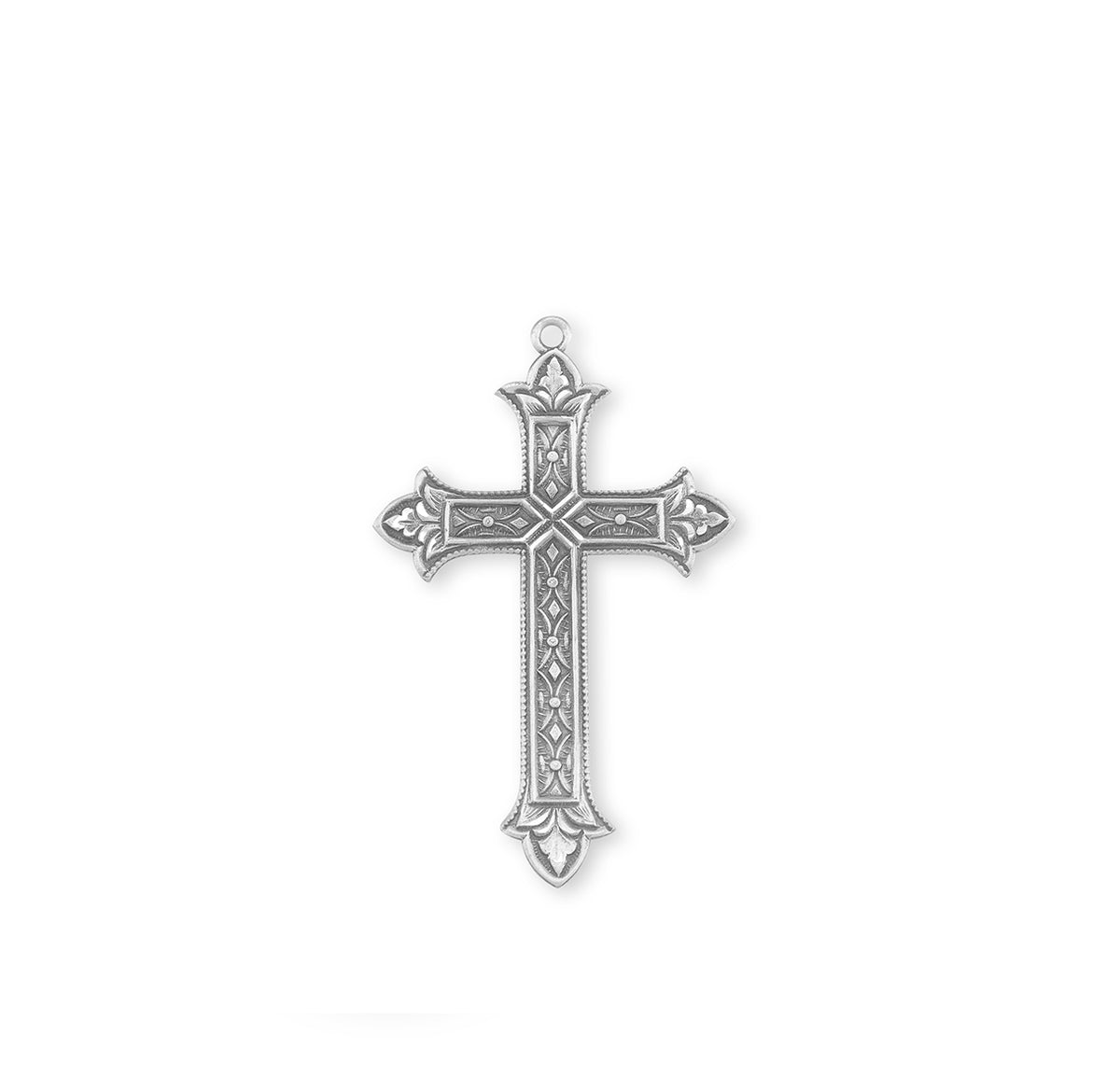 Sterling Silver Detailed Cross