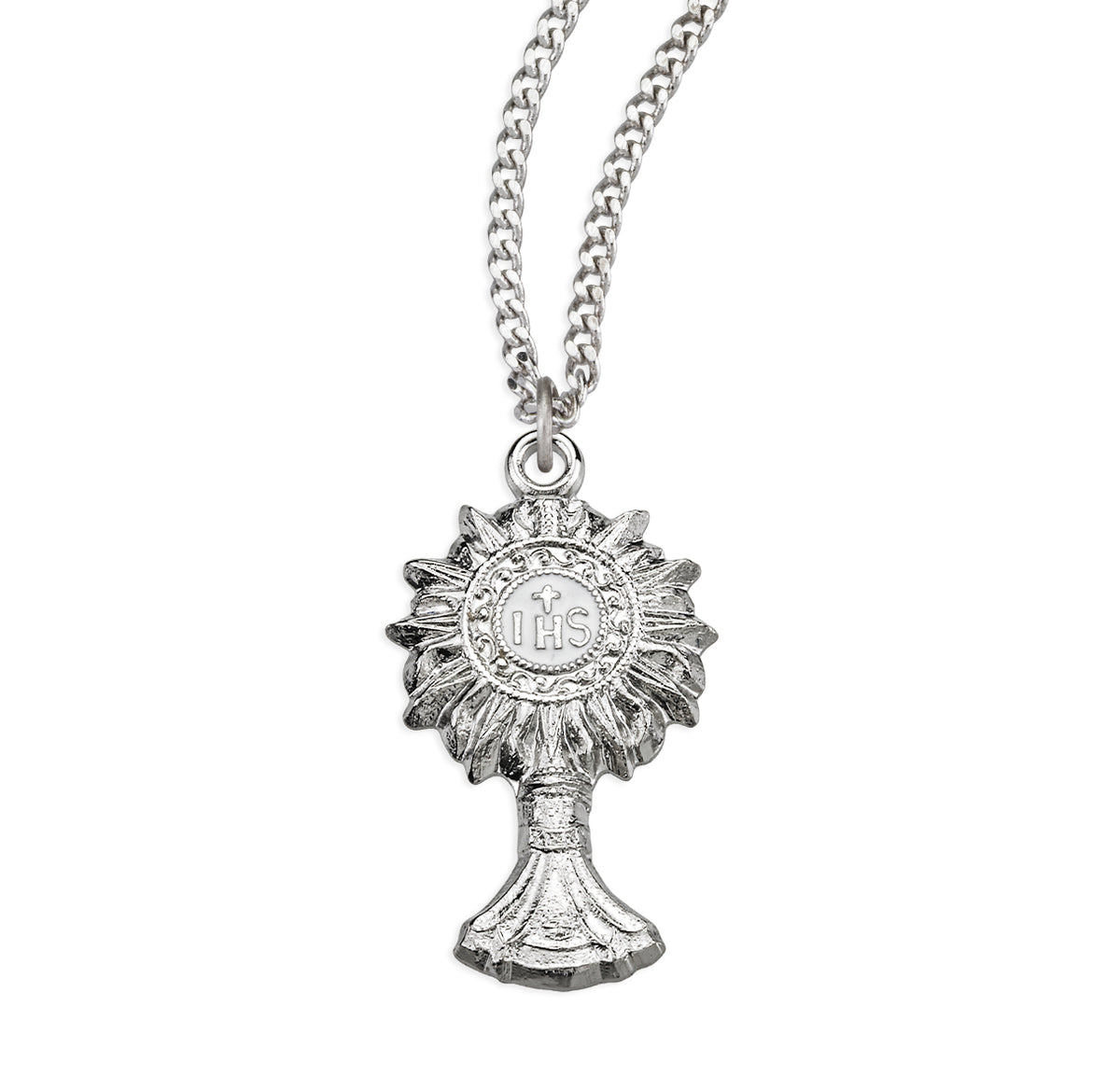 Sterling Silver Monstrance Pendant
