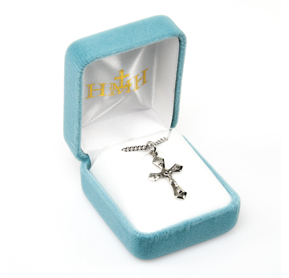 Pointed Tapered Sterling Silver Crucifix