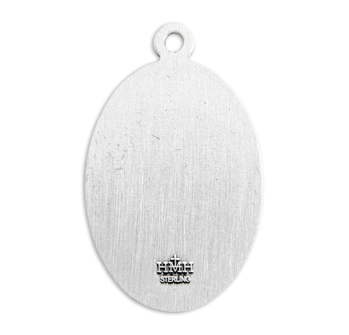 Patron Saint Nicholas Oval Sterling Silver Medal