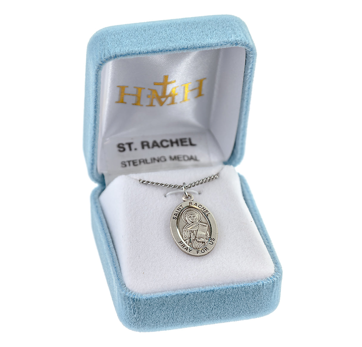 Patron Saint Rachel Oval Sterling Silver Medal